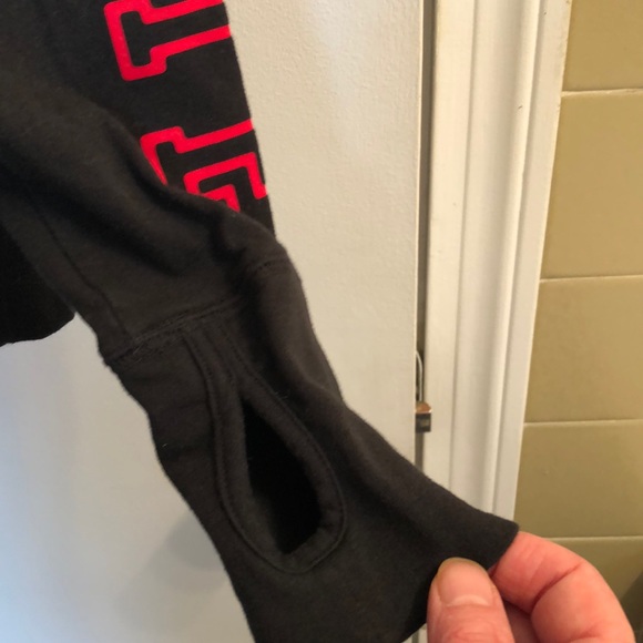 Pink by VS Black Athletic Half Zip Top Size SP - Picture 4 of 8